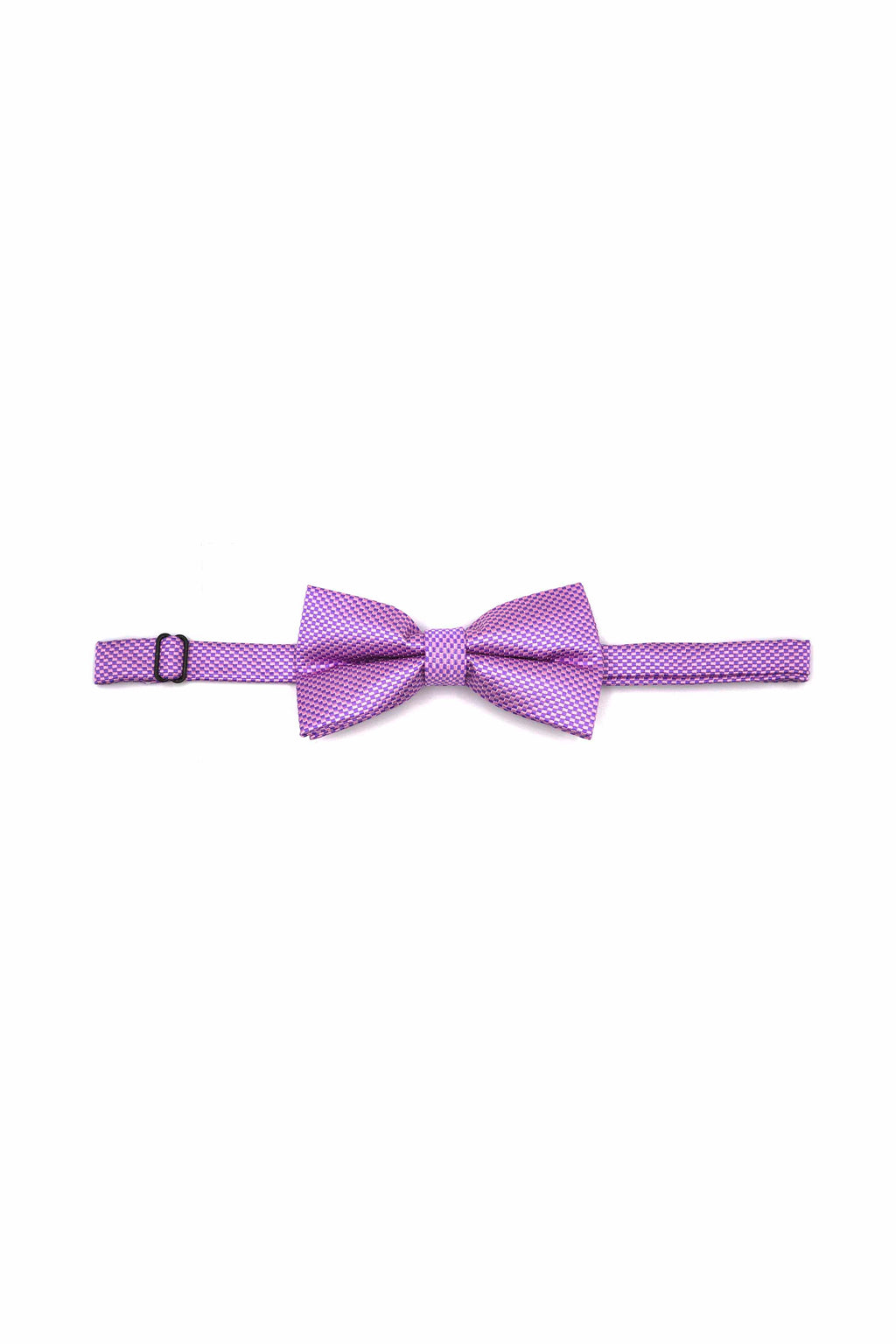 Light Purple Micro Checkered Bow Tie