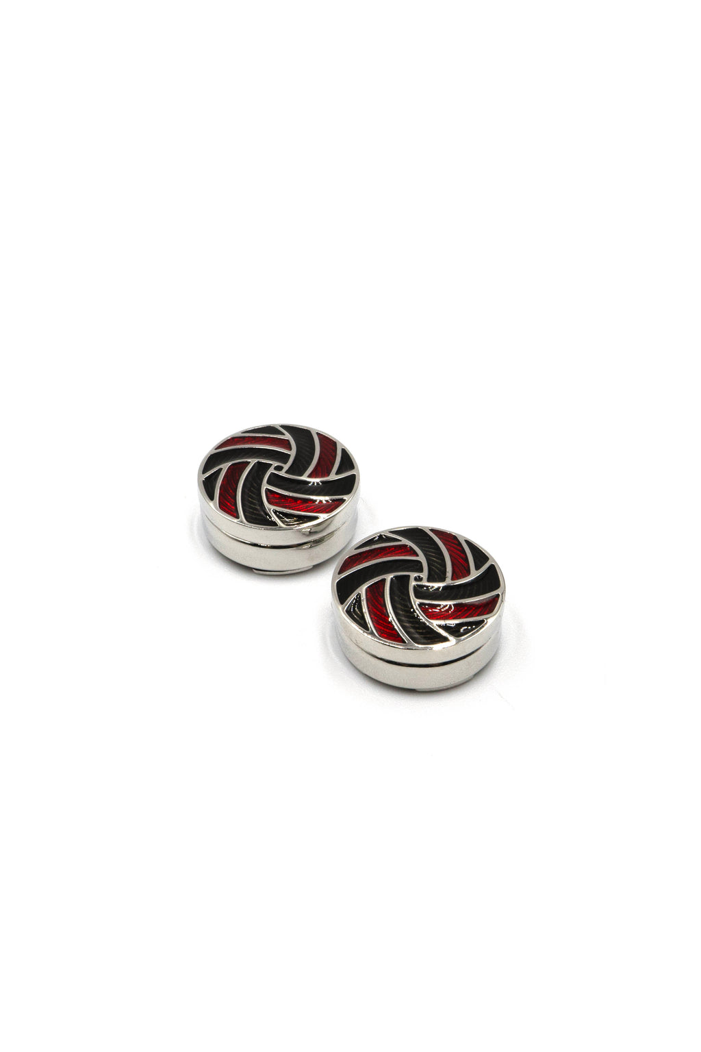 Ruby Black Patterned Button Cover