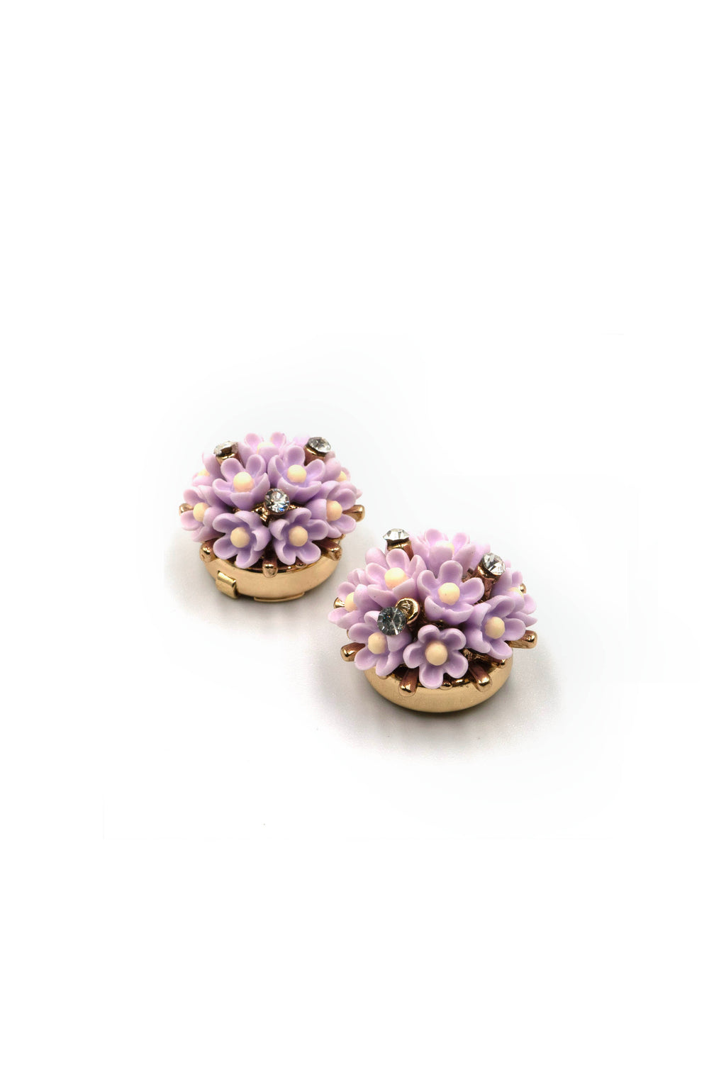 Lilac Bouquet Button Cover