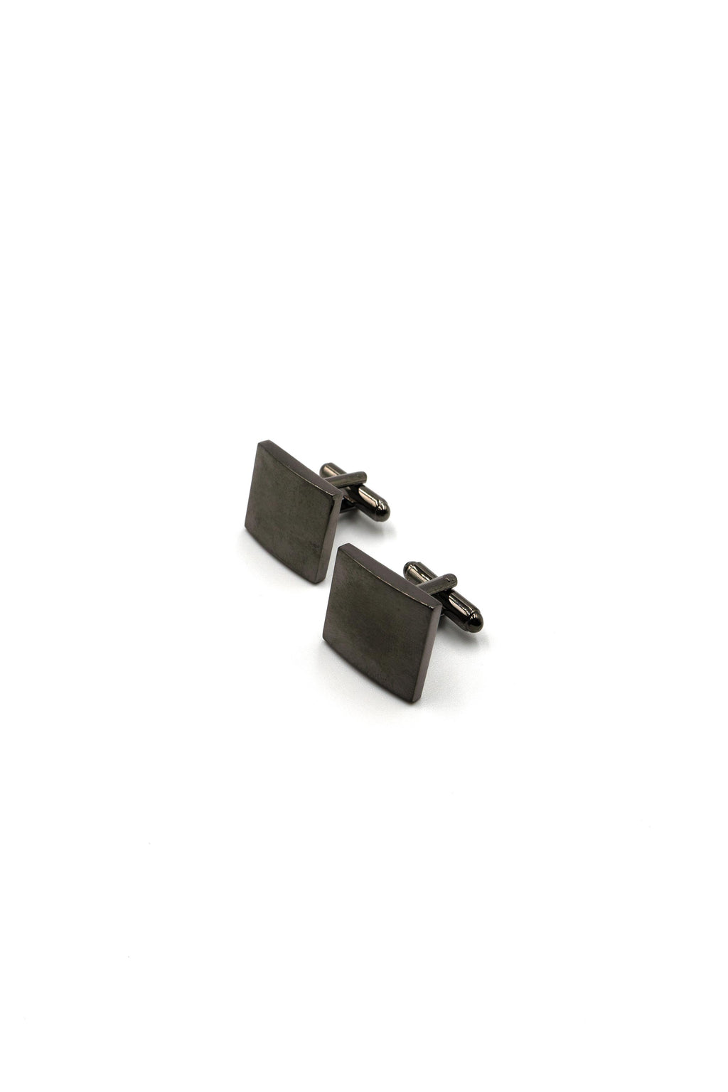 Rectangular Cufflinks in Gunmetal Finish