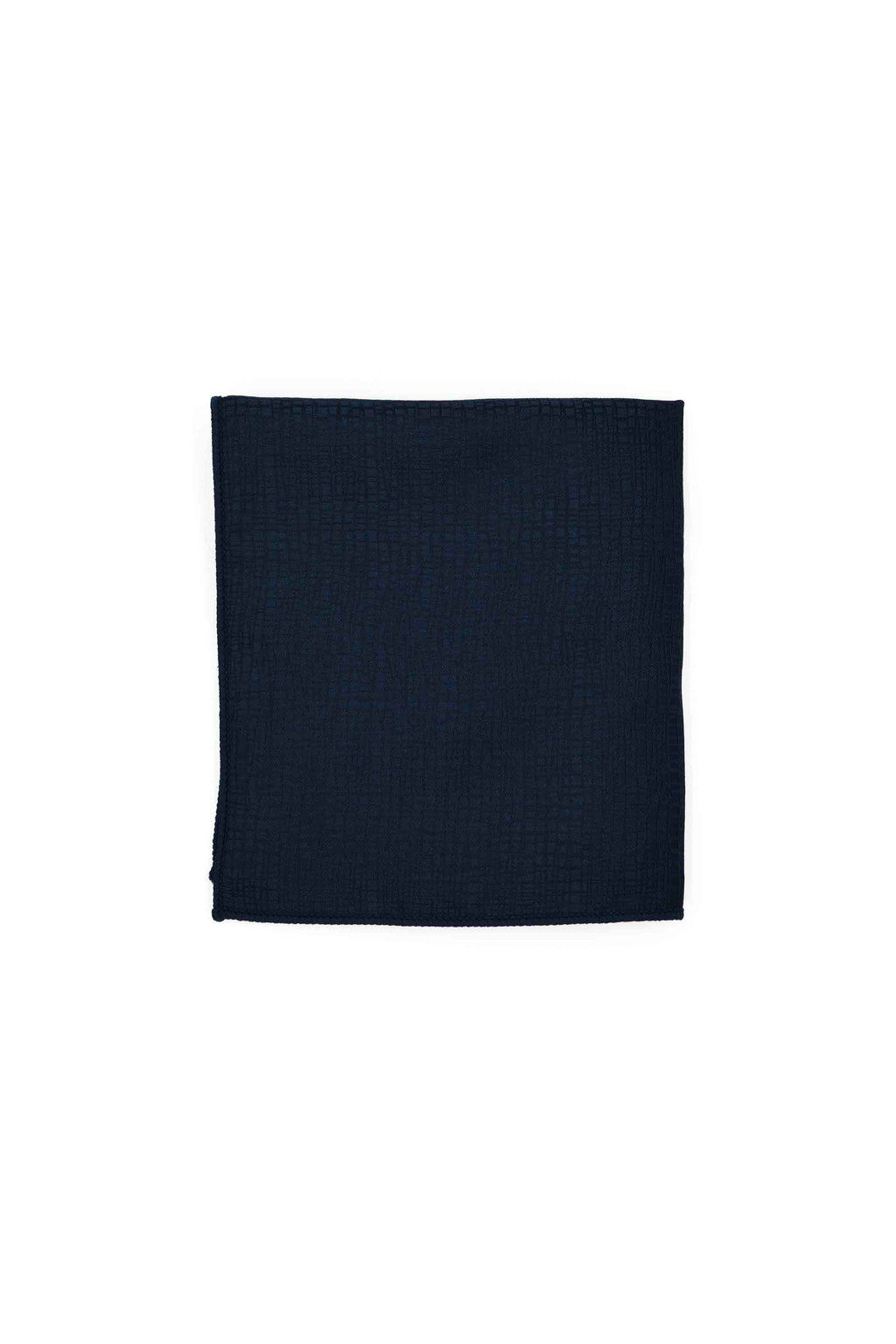 Dark Navy Tonal Weave Pocket Square