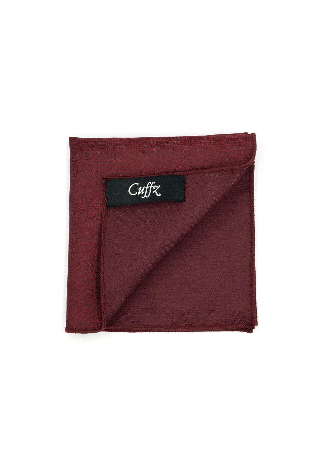 Maroon Tonal Weave Pocket Square
