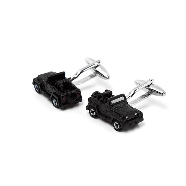 Novelty Cufflinks - Black Off Road Jeep Inspired - Cuffz