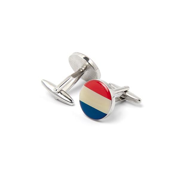 Novelty Cufflinks - Round flag Of Netherlands - Cuffz