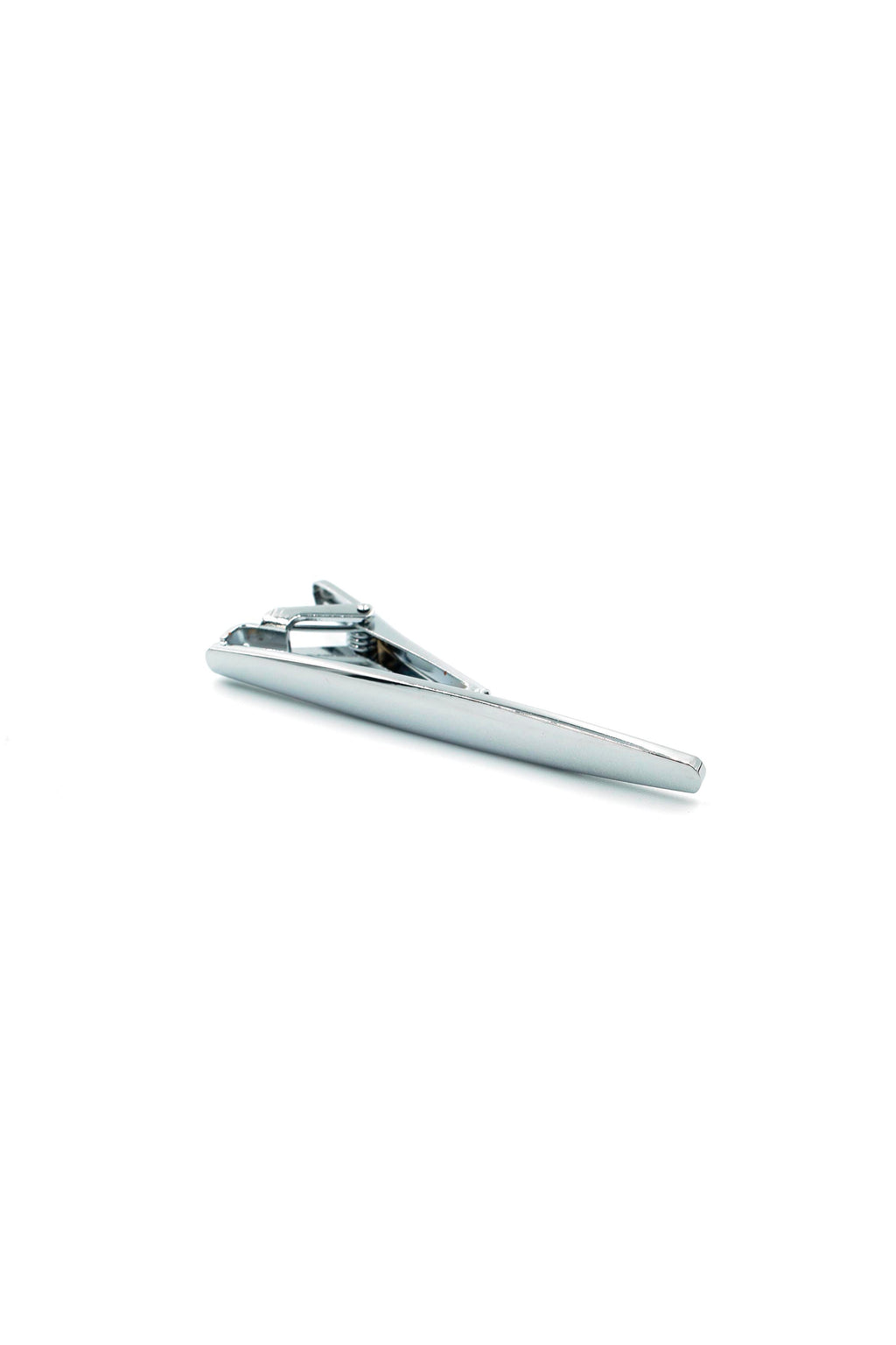Silver Hinged Tie Clip
