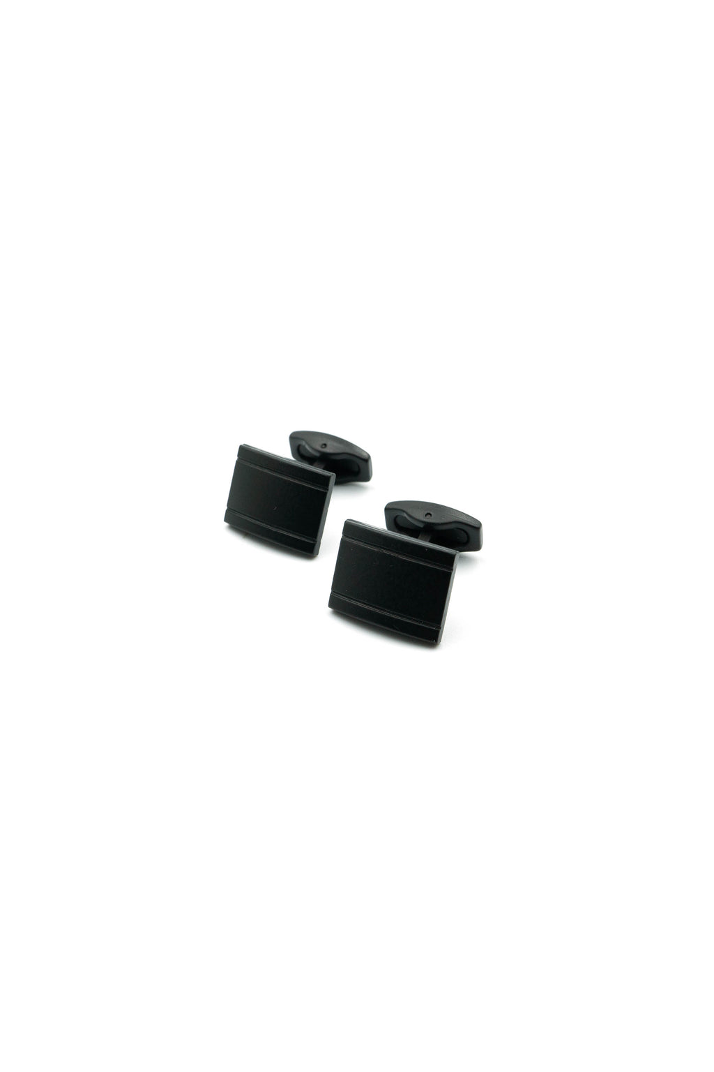 Rectangle Matte Black Cufflinks