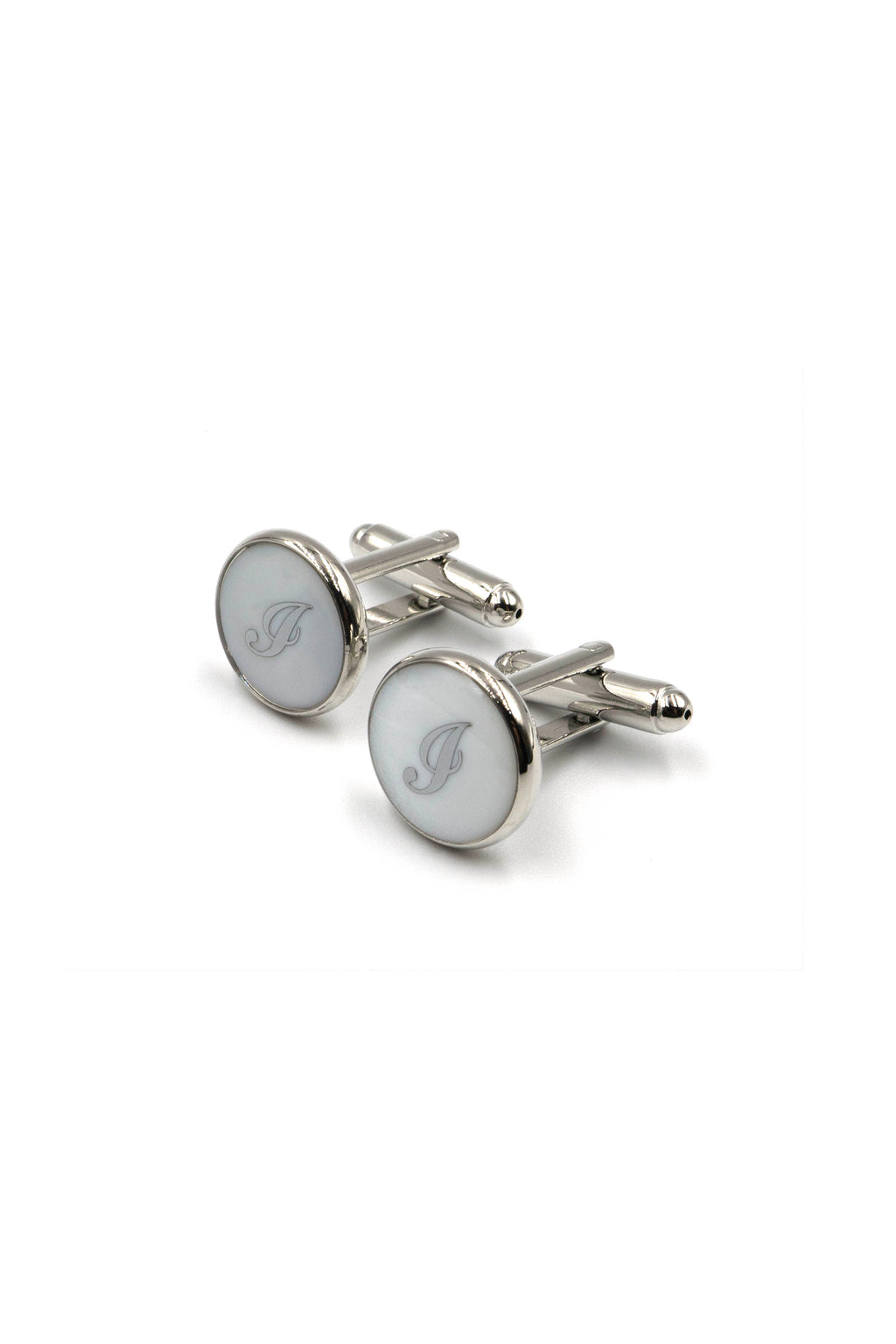 Mother of Pearl Alphabet Cufflinks : Letter I