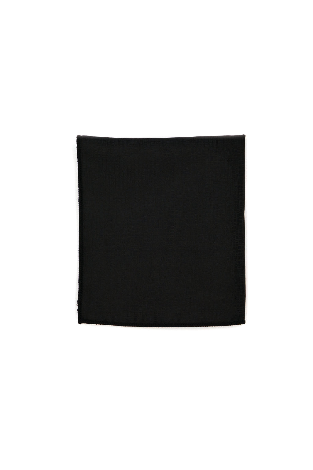 Classic Black Pocket Square