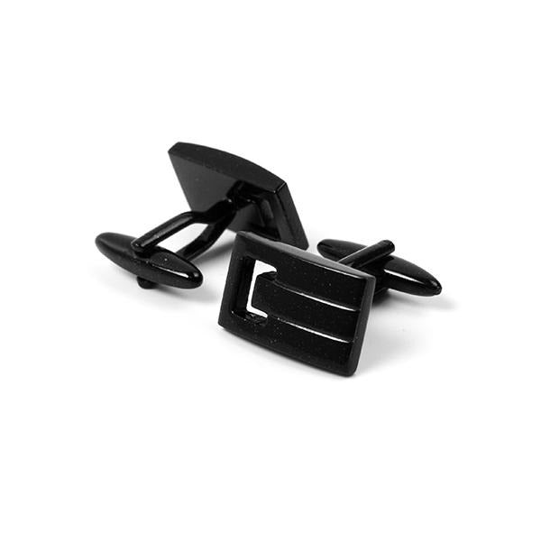 Classic Black Cufflinks 1082 - Cuffz
