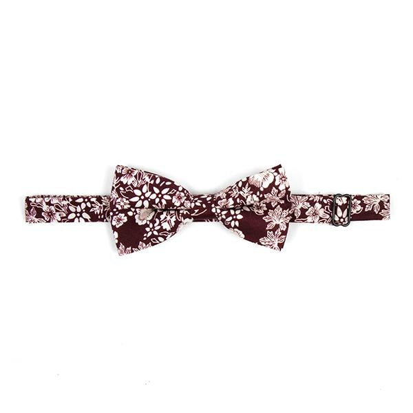 Scarlett red floral bow tie - Cuffz