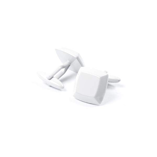 Classic White Cufflinks 1012 - Cuffz