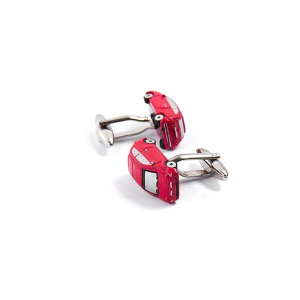 Novelty Cufflinks - Red Compact Hatchback Car - Cuffz