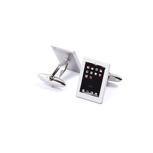 Novelty Cufflinks - White Digital Tablet - Cuffz