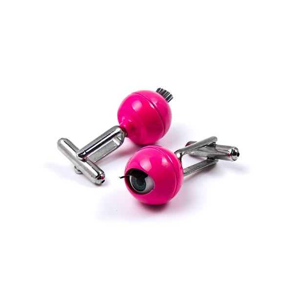 Novelty Cufflinks SE - Blinking Eyes (Pink) - Cuffz
