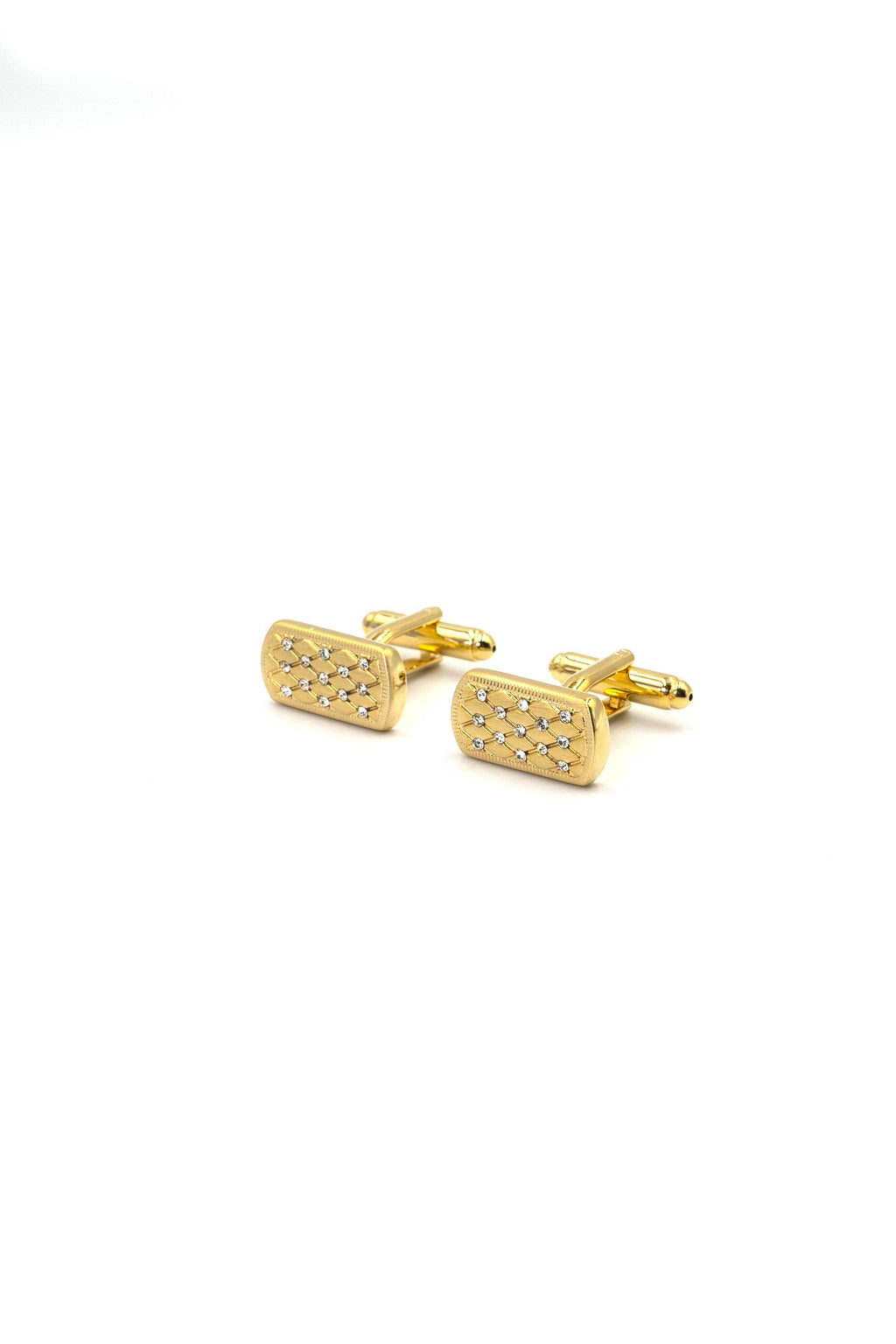 Allure Gold with Diamante Cufflinks - Cuffz