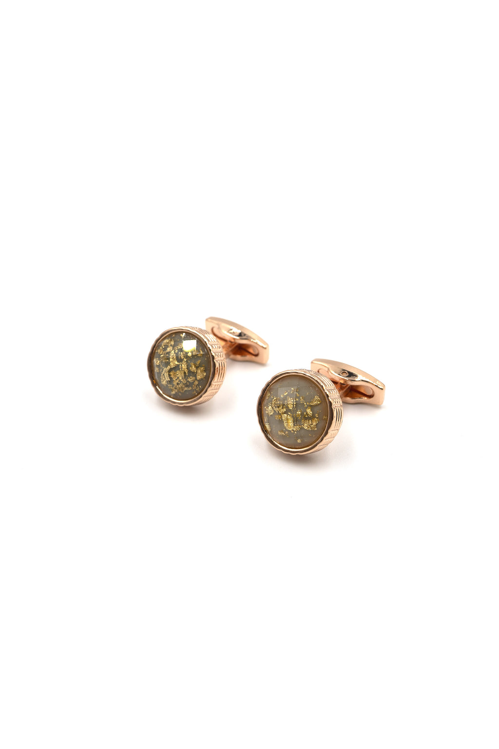 Lost Map Cufflink in Rose Gold by ZY Designs