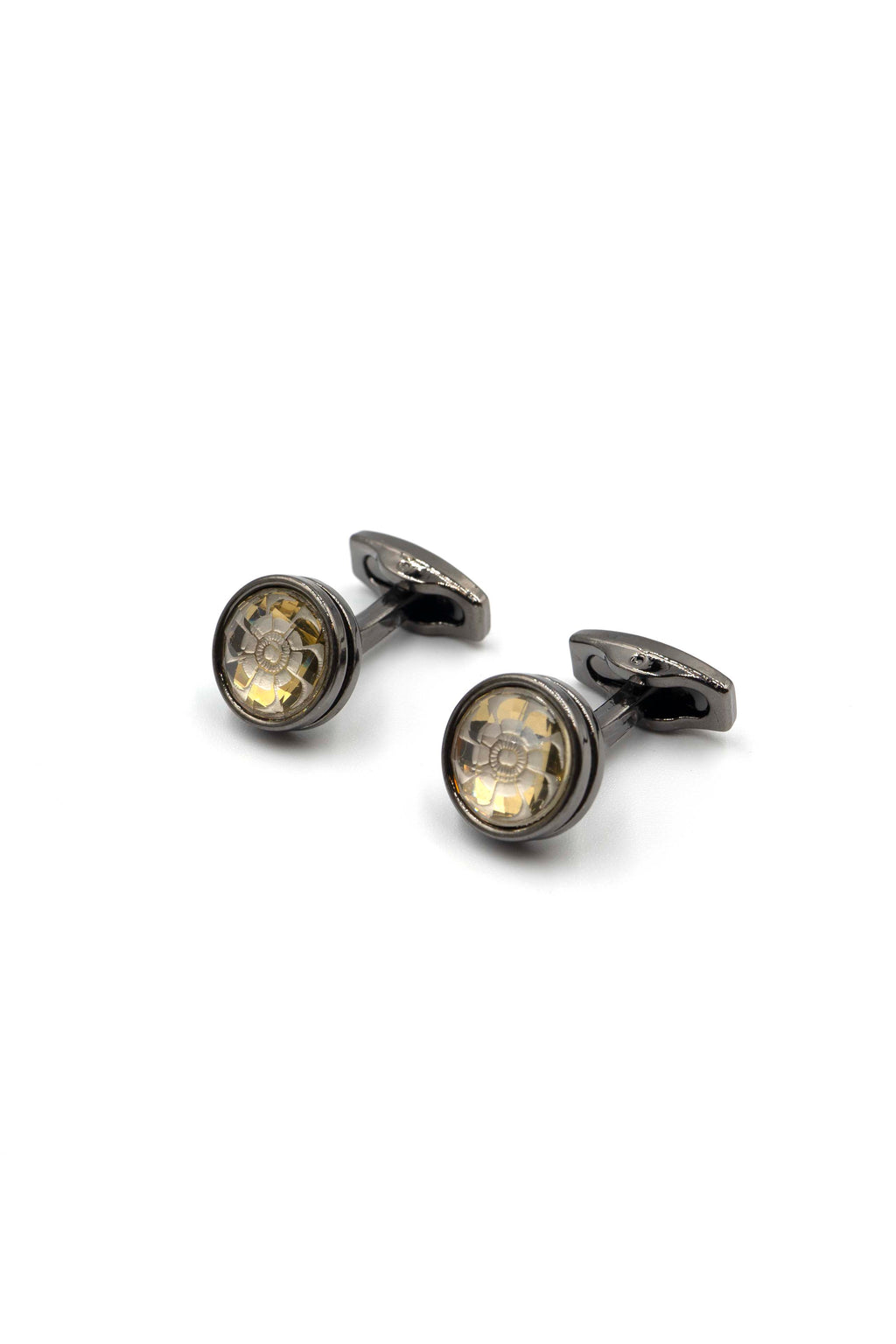 Holo Turbine Cufflink in Gunmetal by ZY Designs