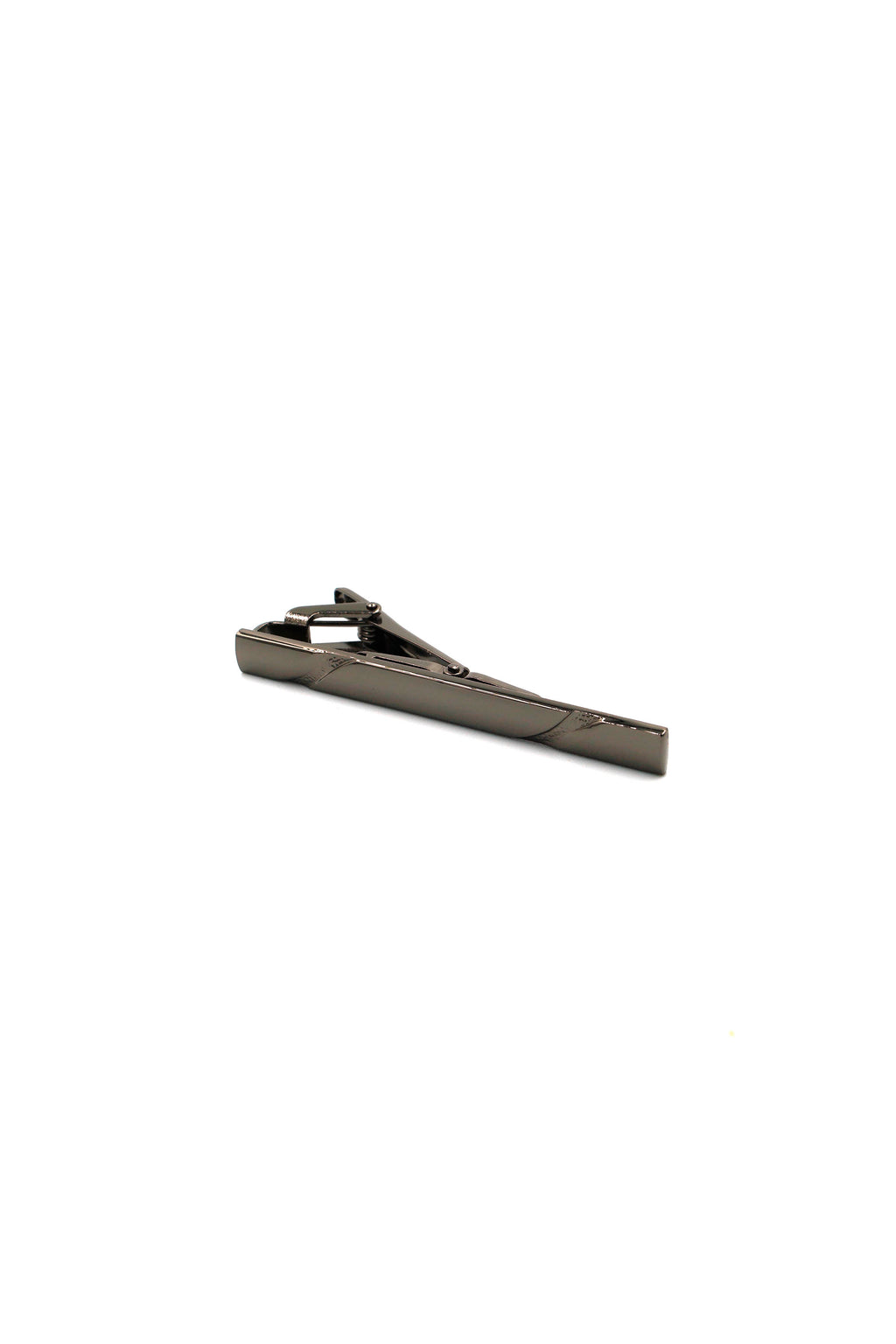 Classic Gunmetal Hinged Tie Clip